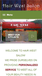 Mobile Screenshot of hairwestsalon.com